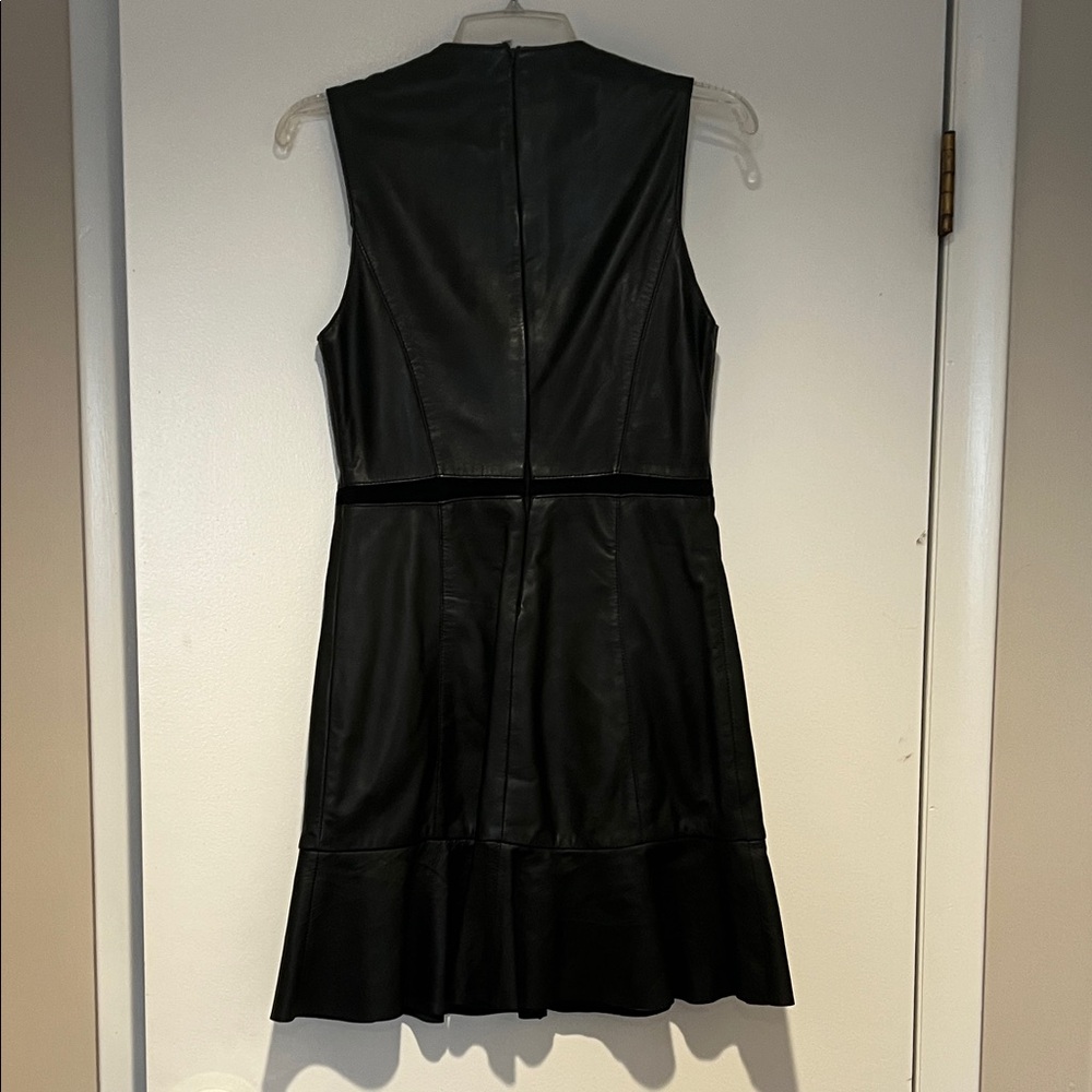 Mango Genuine Leather Black Dress - Picture 4 of 5